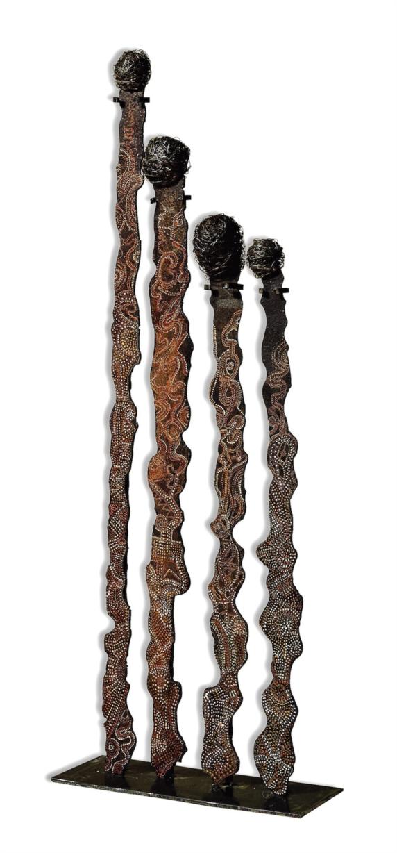 4 fiori-4 flowers | iron sculptures 